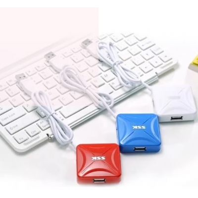 SSK飚王鋒火SHU027 USB 2.0 HUB一拖四集線(xiàn)器4口烽火分線(xiàn)器
