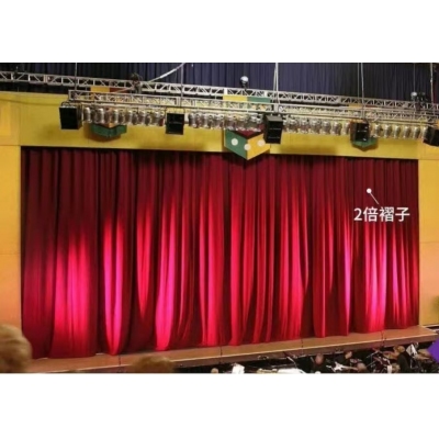 舞臺電動幕布  定做（加厚意大利絨布，軌道，杜亞舞臺專用電機ID100-WF，遙控器）
