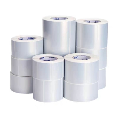 三防熱敏亞銀紙標(biāo)簽紙，固定資產(chǎn)貼50ⅹ70mm